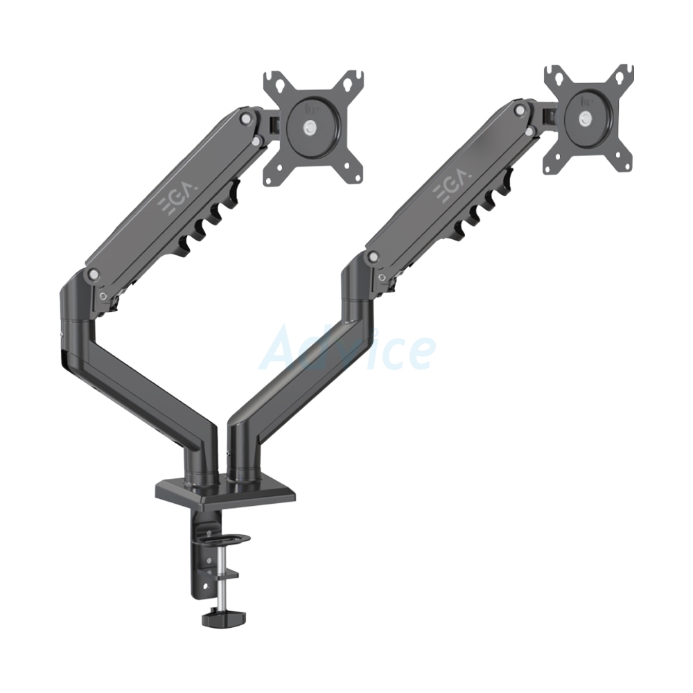 MONITOR ARM EGA ERGONOMIC DESIGN TWIN (MA2) BLACK