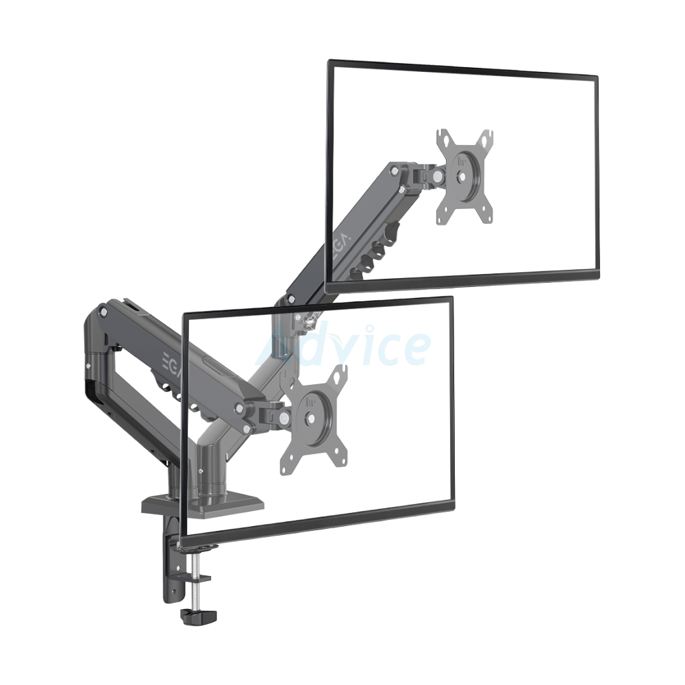 MONITOR ARM EGA ERGONOMIC DESIGN TWIN (MA2) BLACK