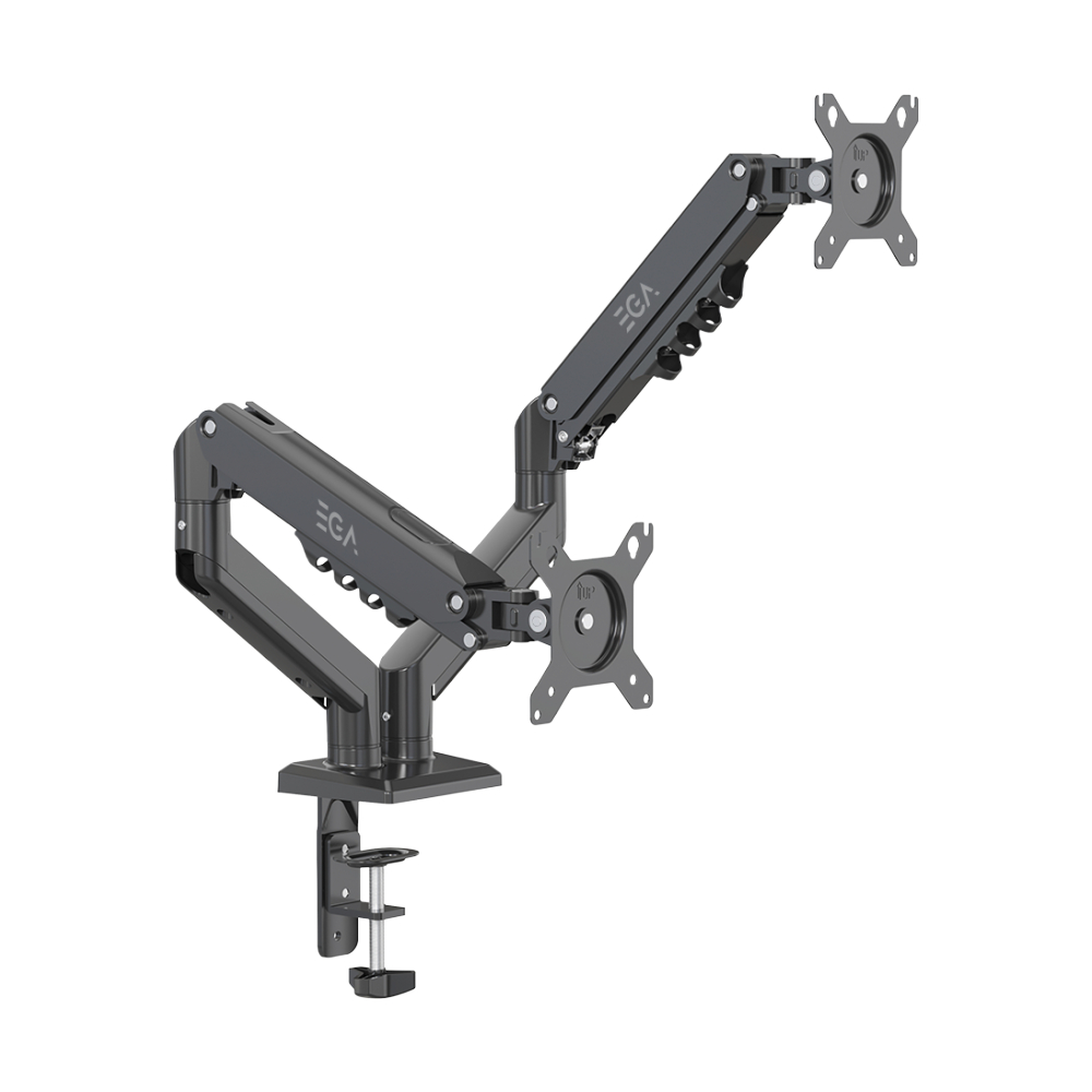 MONITOR ARM EGA ERGONOMIC DESIGN TWIN (MA2) BLACK