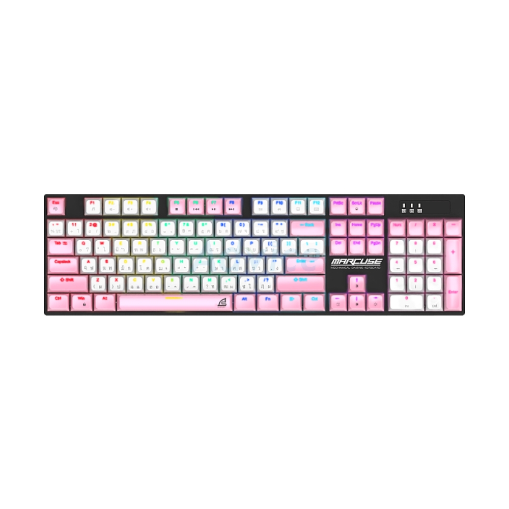KEYBOARD SIGNO KB727 MARCUSE PINK (RED SWITCH คีย์บอร์ด)