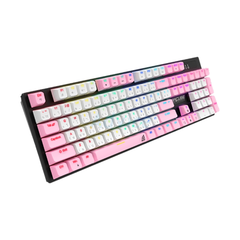KEYBOARD SIGNO KB727 MARCUSE PINK (RED SWITCH คีย์บอร์ด)
