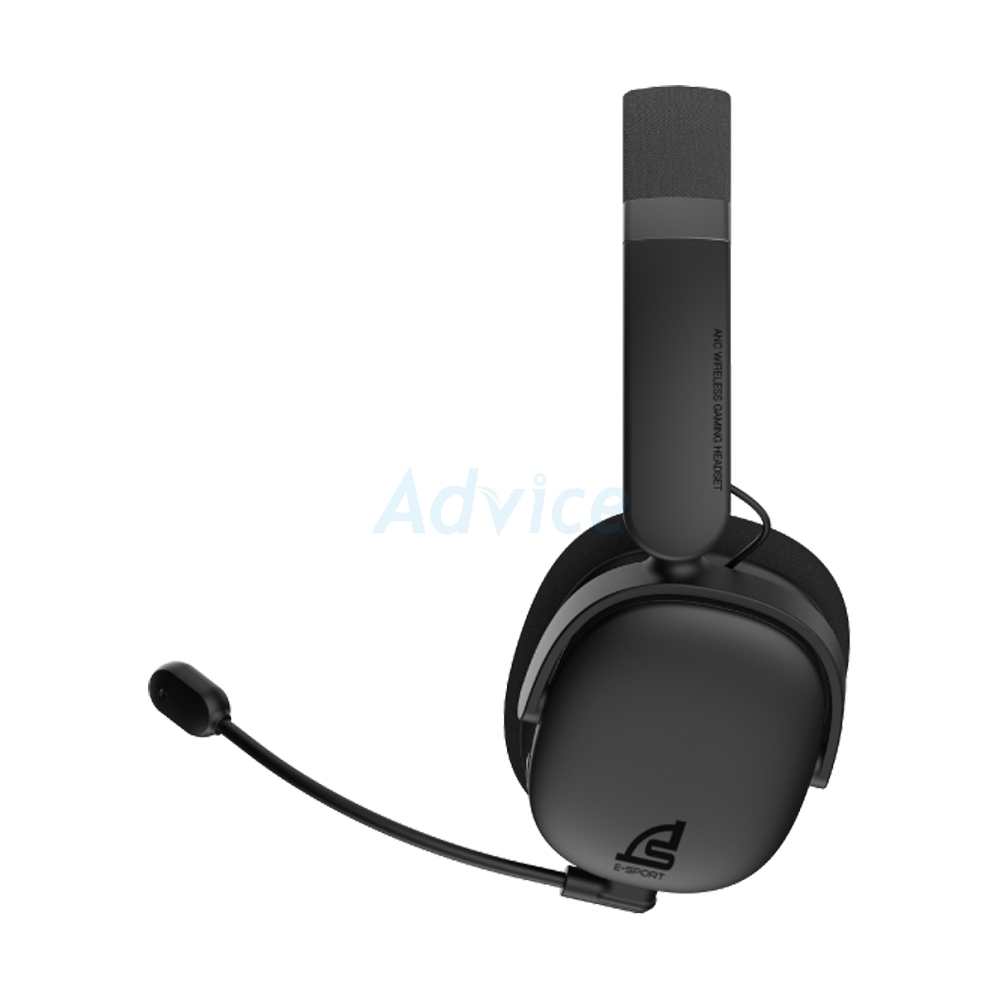 HEADSET WIRELESS SIGNO WP603 ZERROS BLACK (BLUETOOTH/7.1/ANC/ENC)