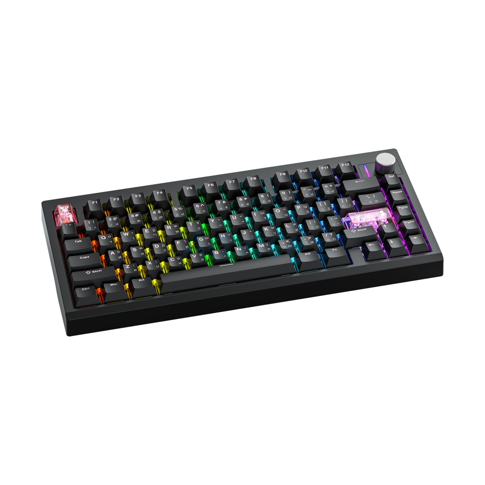 KEYBOARD WIRELESS BLUETOOTH FANTECH MK921 MAXFIT8 BLACK (BROWN SWITCH คีย์บอร์ด)