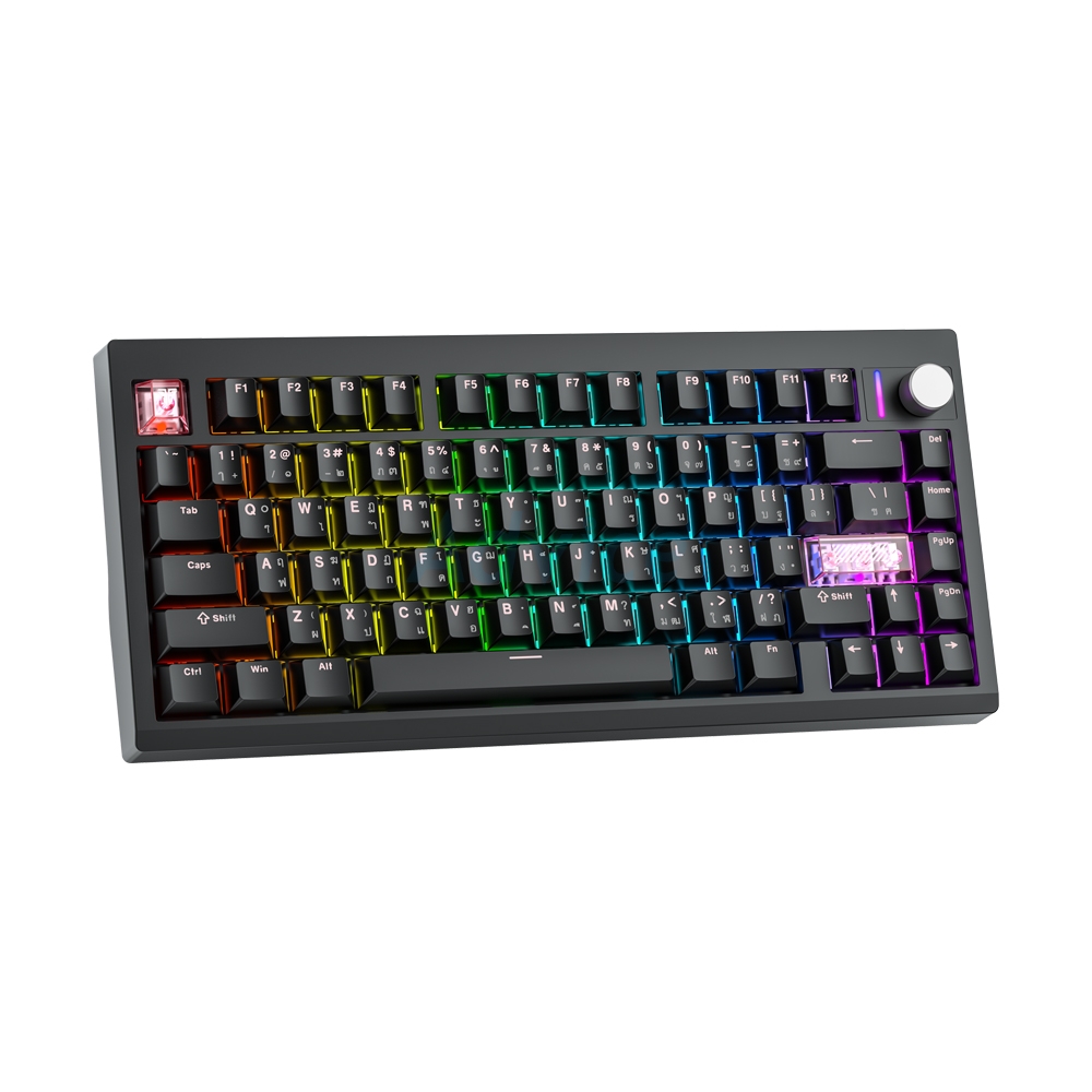 KEYBOARD WIRELESS BLUETOOTH FANTECH MK921 MAXFIT8 BLACK (BROWN SWITCH คีย์บอร์ด)