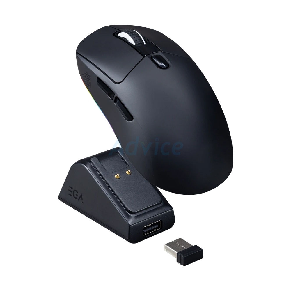 MOUSE WIRELESS BLUETOOTH EGA M13 V2 BLACK (เมาส์ไร้สาย)