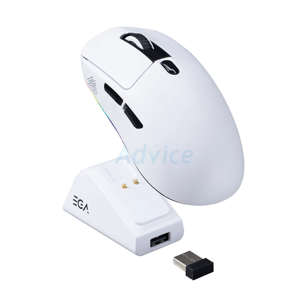 MOUSE WIRELESS BLUETOOTH EGA M13 V2 WHITE (เมาส์ไร้สาย)