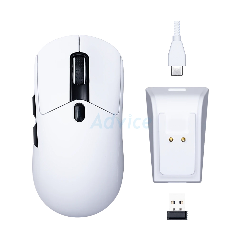 MOUSE WIRELESS BLUETOOTH EGA M13 V2 WHITE (เมาส์ไร้สาย)