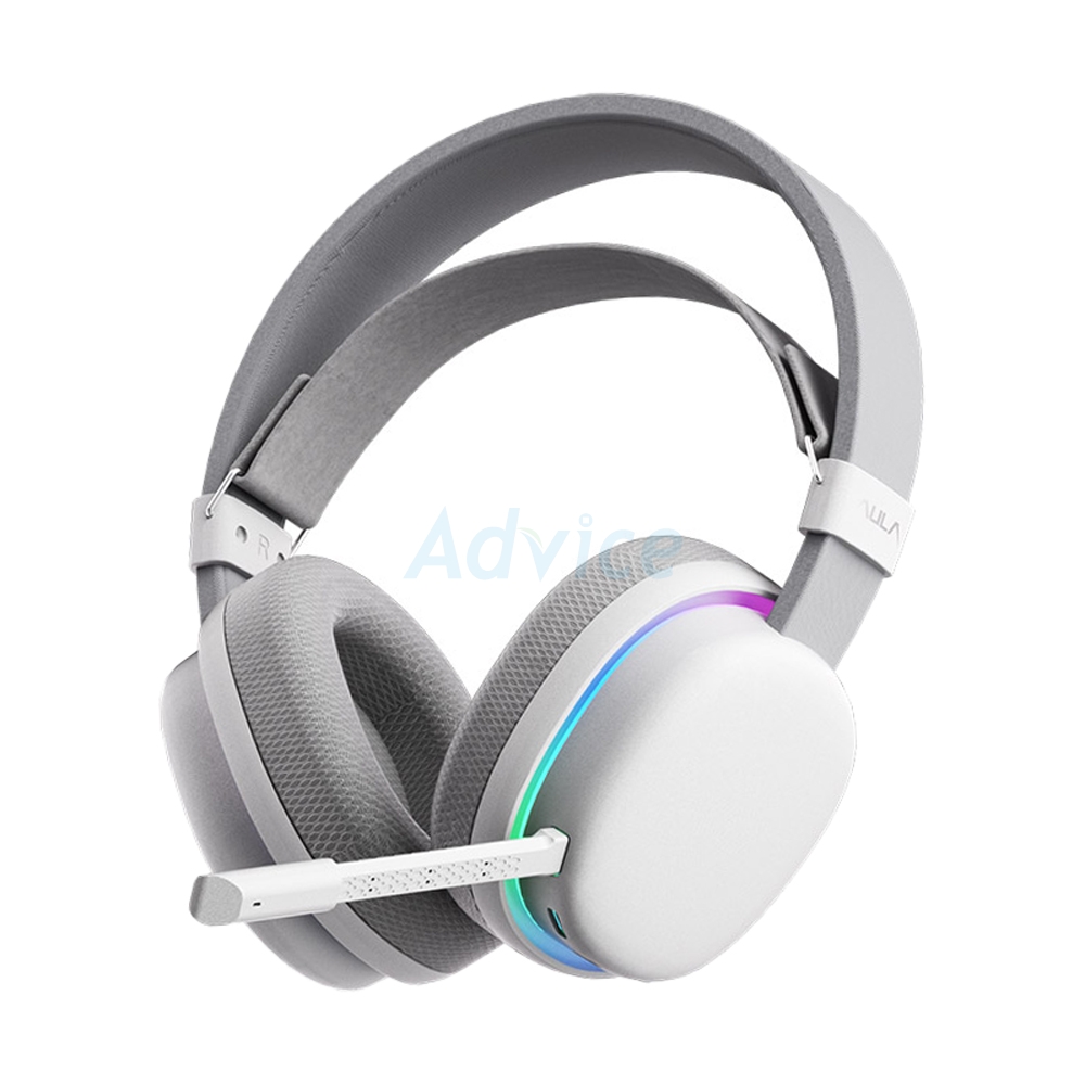 HEADSET WIRELESSL AULA G7 WHITE (BLUETOOTH)