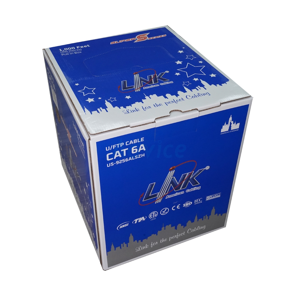 สายแลน CAT6A (305m/Box) LINK (US-9256ALSZH)