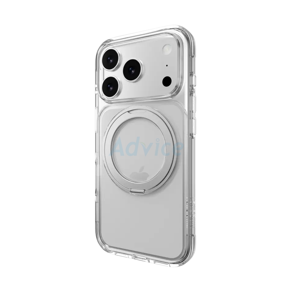 Case iPhone 17 Pro MAGEASY MagStand 360 M Rotating Ring Protective Case Transparent
