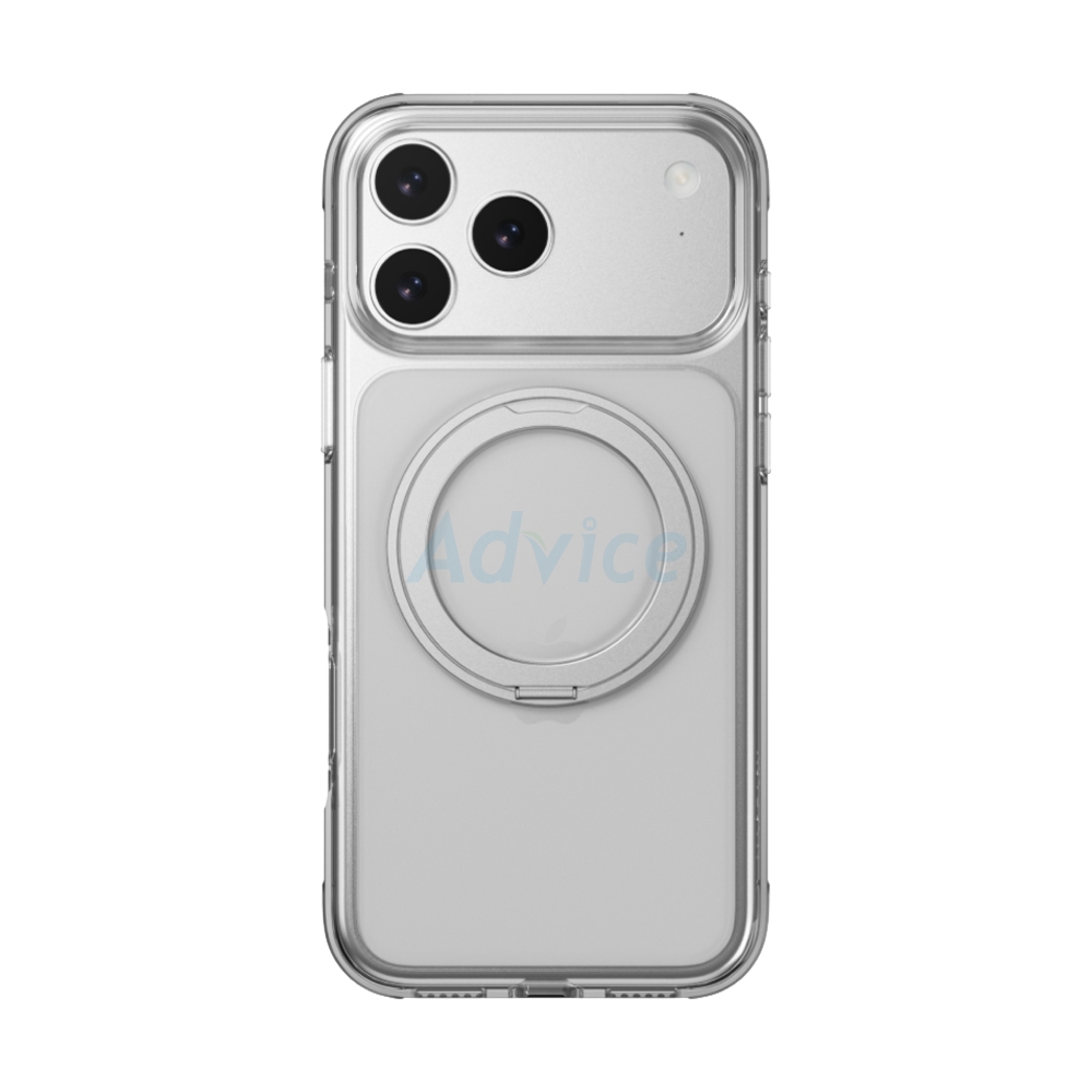Case iPhone 17 Pro Max MAGEASY MagStand 360 M Rotating Ring Protective Case Transparent