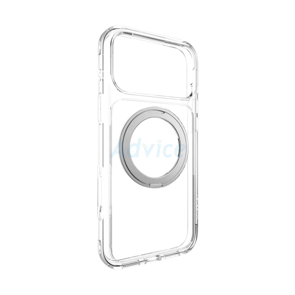 Case iPhone 17 Pro Max MAGEASY MagStand 360 M Rotating Ring Protective Case Transparent