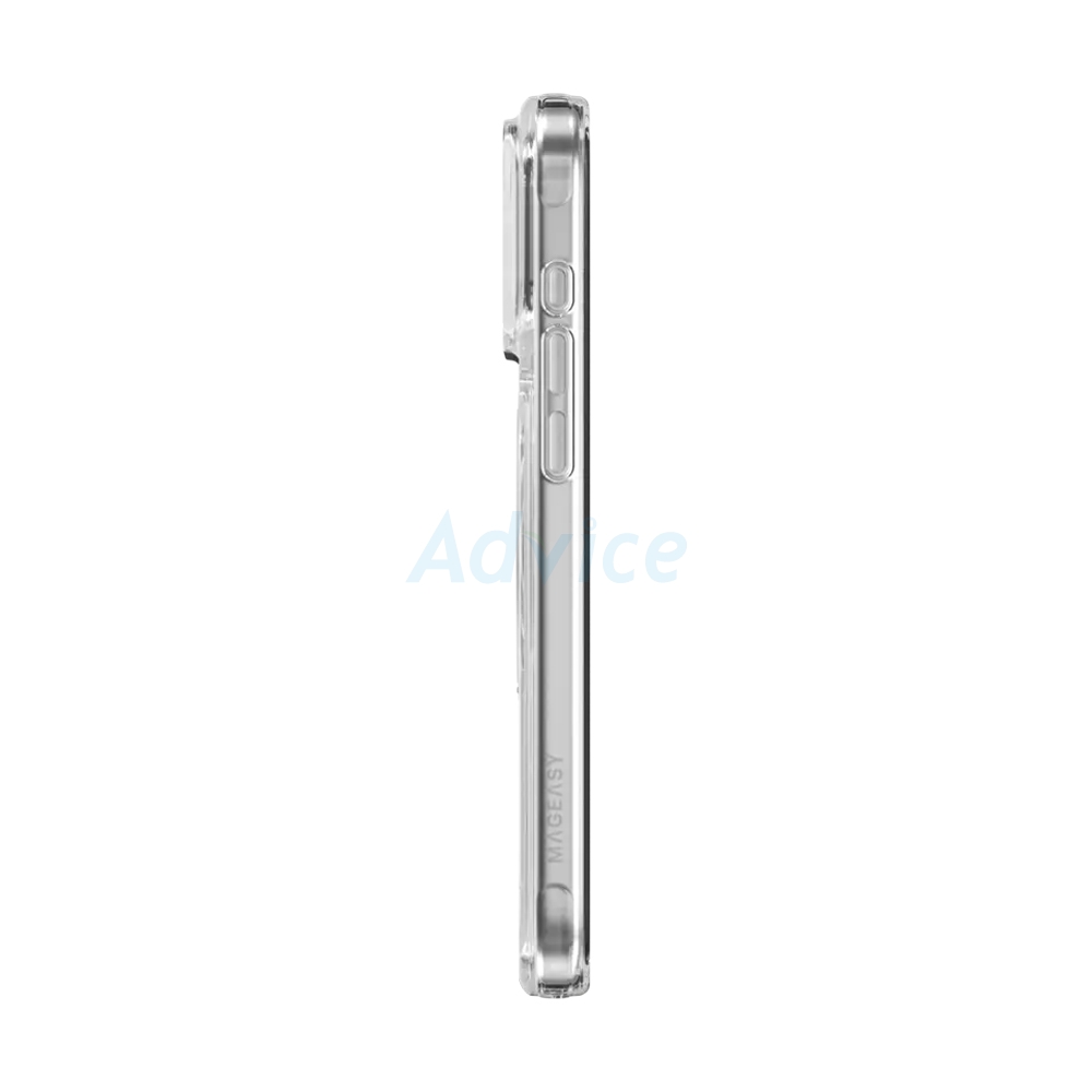 Case iPhone 17 Pro Max MAGEASY MagStand 360 M Rotating Ring Protective Case Transparent