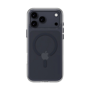 Case iPhone 17 Pro Max MAGEASY Bright M Never Yellowing Shockproof Clear Case Transparent/Midnight Ring