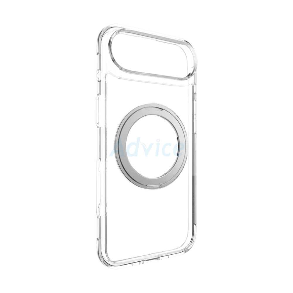 Case iPhone Air MAGEASY MagStand 360 M Rotating Ring Protective Case Transparent