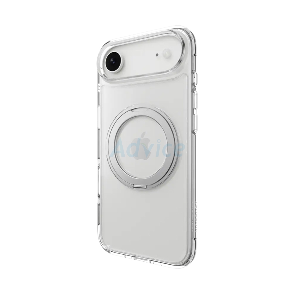 Case iPhone Air MAGEASY MagStand 360 M Rotating Ring Protective Case Transparent