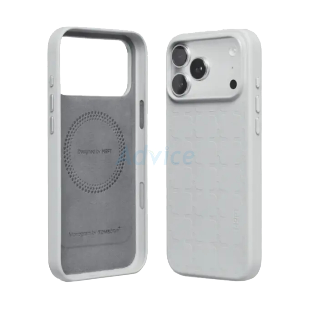 Case iPhone 17 Pro MOFT x Tombogo Monogram Snap Phone Case (MOVAS) Cement