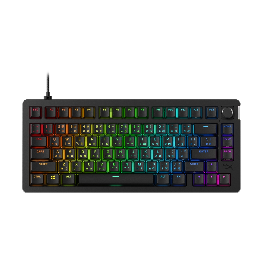 KEYBOARD HYPERX ALLOY RISE 75 BLACK (RED SWITCH คีย์บอร์ด)