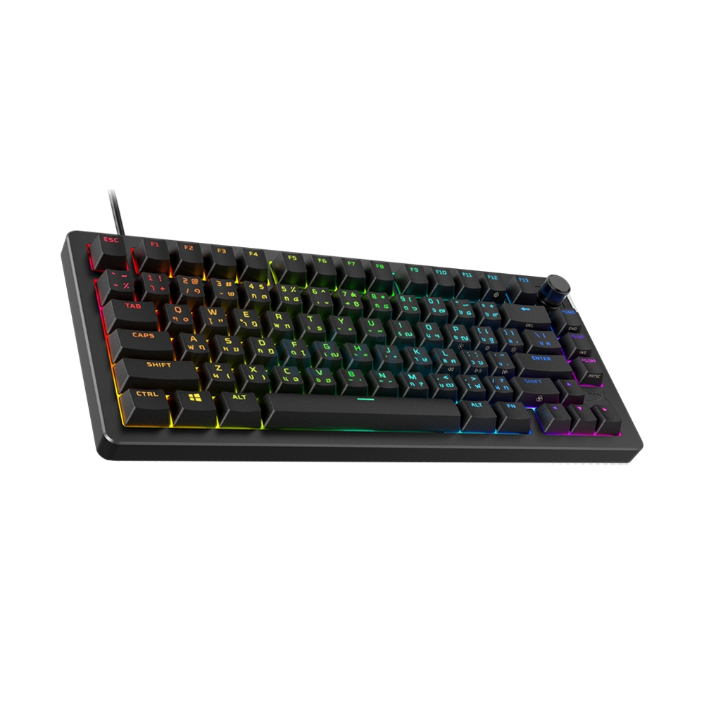 KEYBOARD HYPERX ALLOY RISE 75 BLACK (RED SWITCH คีย์บอร์ด)