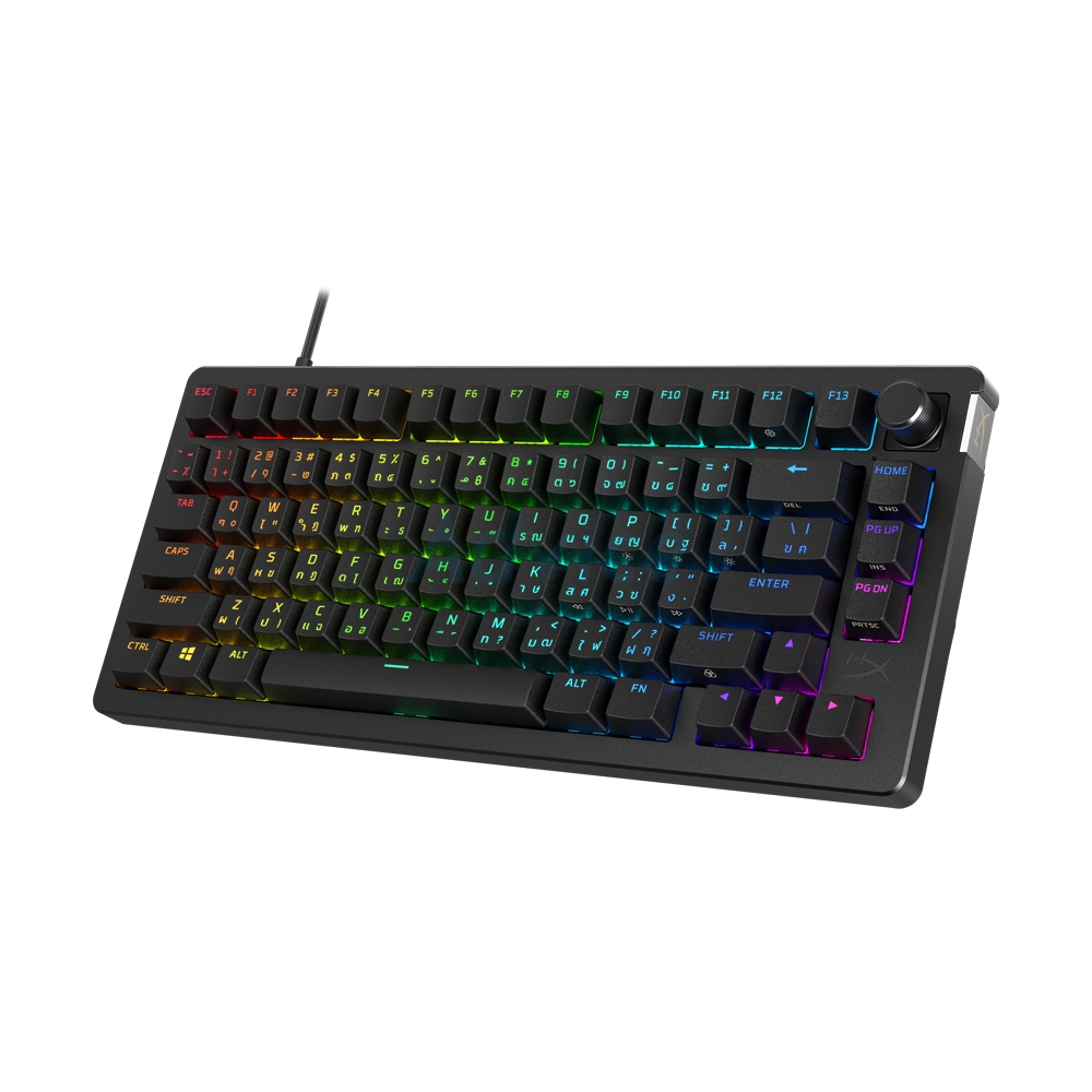 KEYBOARD HYPERX ALLOY RISE 75 BLACK (RED SWITCH คีย์บอร์ด)