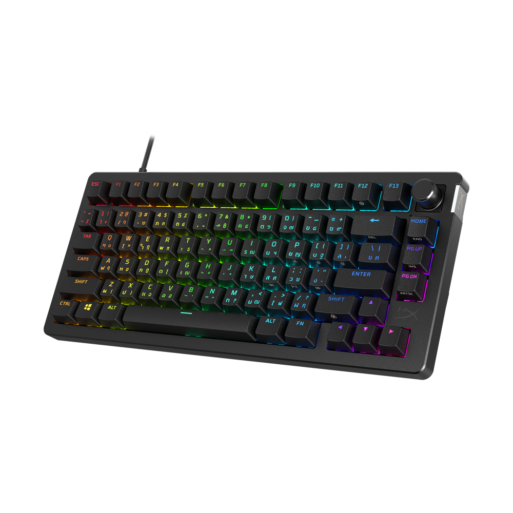 KEYBOARD HYPERX ALLOY RISE 75 BLACK (RED SWITCH คีย์บอร์ด)