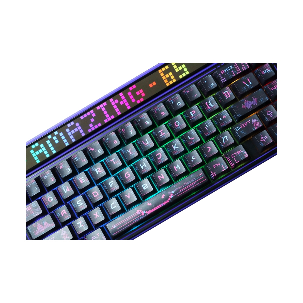 KEYBOARD WIRELESS BLUETOOTH AULA AMG65 PURPLE /EN (JASPER SWITCH คีย์บอร์ด)