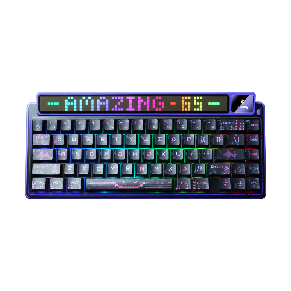 KEYBOARD WIRELESS BLUETOOTH AULA AMG65 PURPLE /EN (JASPER SWITCH คีย์บอร์ด)