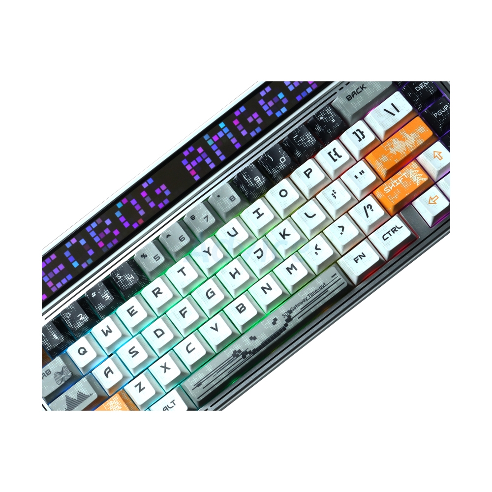 KEYBOARD WIRELESS BLUETOOTH AULA AMG65 WHITE /EN (JASPER SWITCH คีย์บอร์ด)
