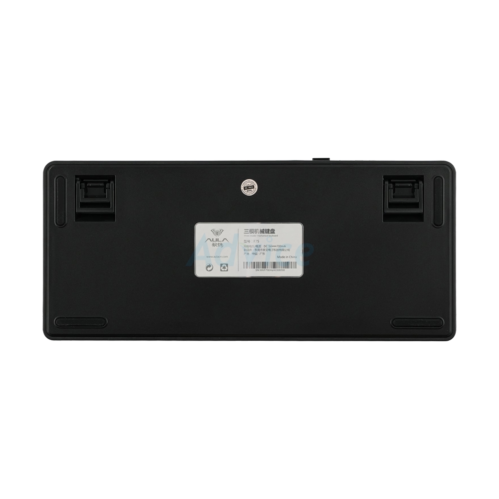 KEYBOARD WIRELESS BLUETOOTH AULA F75 PRO BLACK GRADIENT GREY (GREEN SWITCH คีย์บอร์ด)