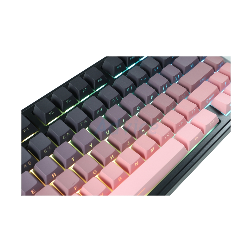 KEYBOARD WIRELESS BLUETOOTH AULA F75 PRO GRADIENT PINK (GREEN SWITCH คีย์บอร์ด)