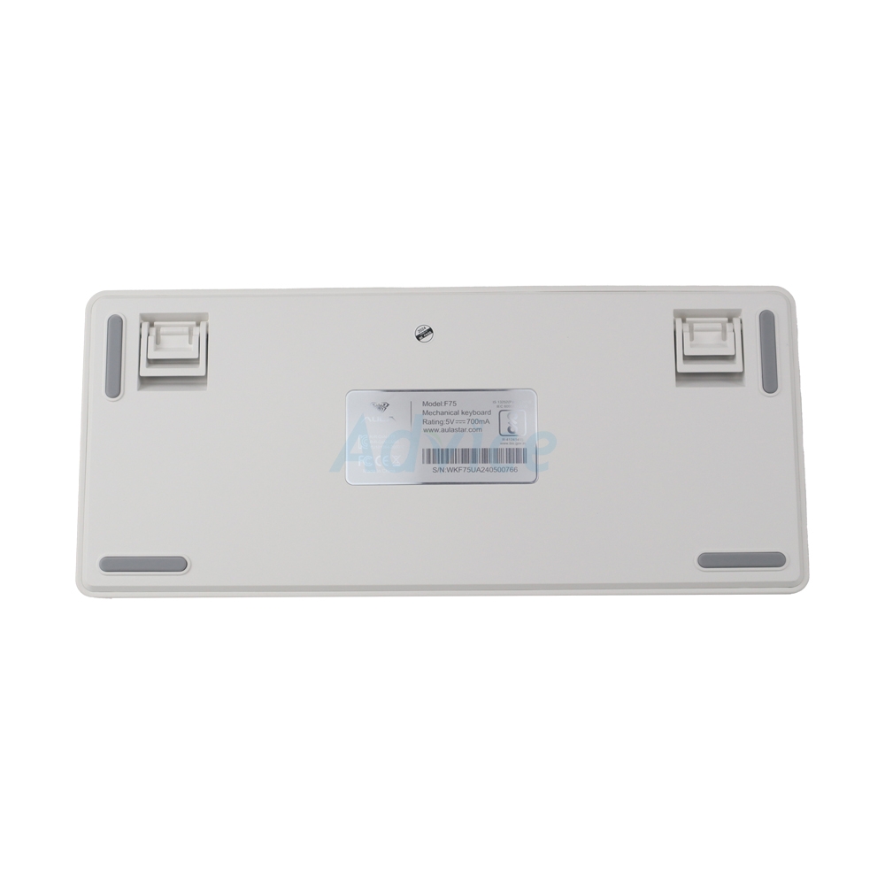 KEYBOARD WIRELESS BLUETOOTH AULA F75 WHITE BLUE PURPLE (SKY BLUE SWITCH คีย์บอร์ด)