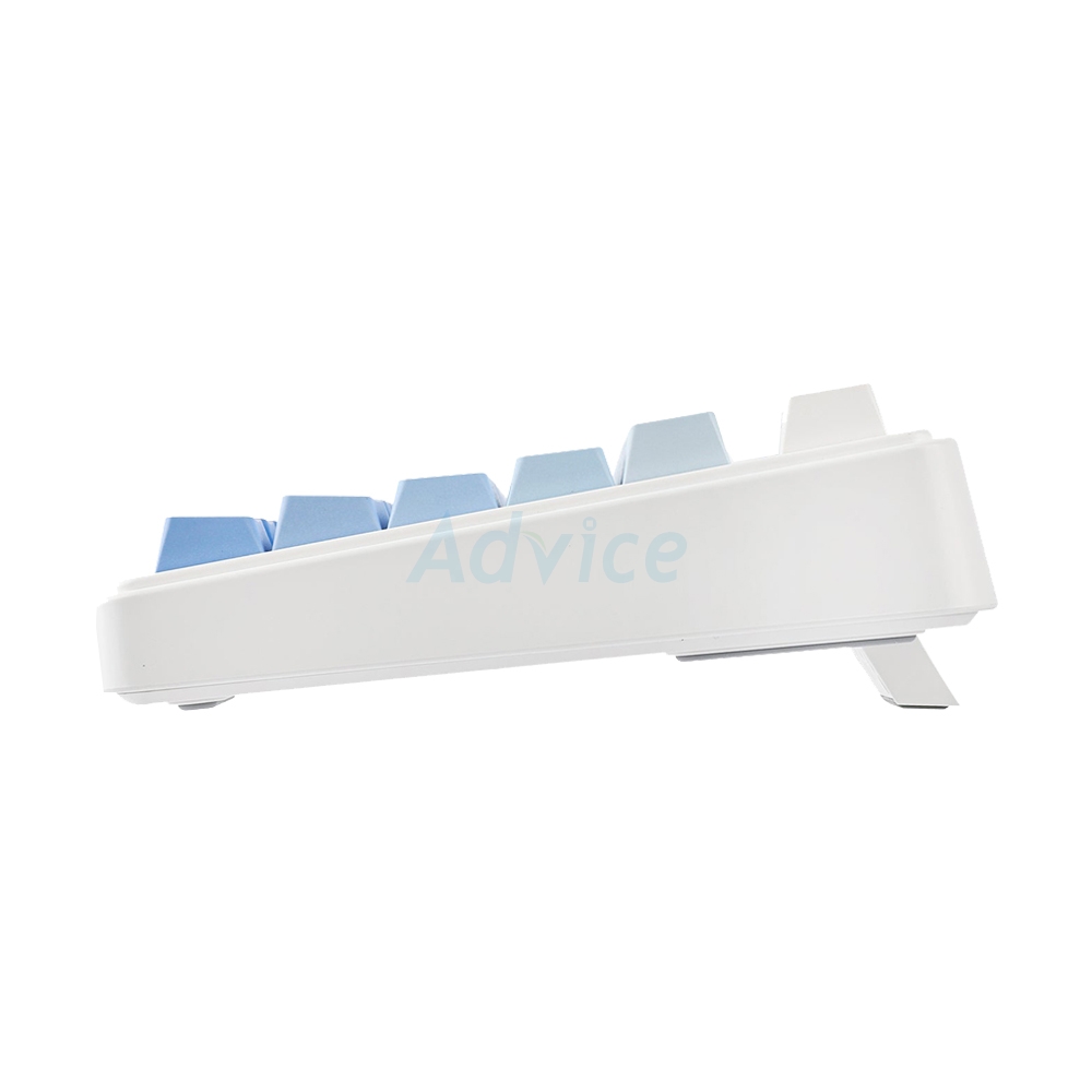 KEYBOARD WIRELESS BLUETOOTH AULA F75 PRO WHITE GRADIENT BLUE (SKY BLUE SWITCH คีย์บอร์ด)