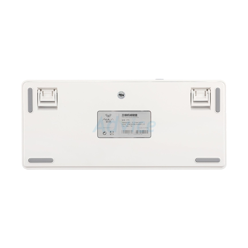 KEYBOARD WIRELESS BLUETOOTH AULA F75 PRO WHITE GRADIENT BLUE (SKY BLUE SWITCH คีย์บอร์ด)