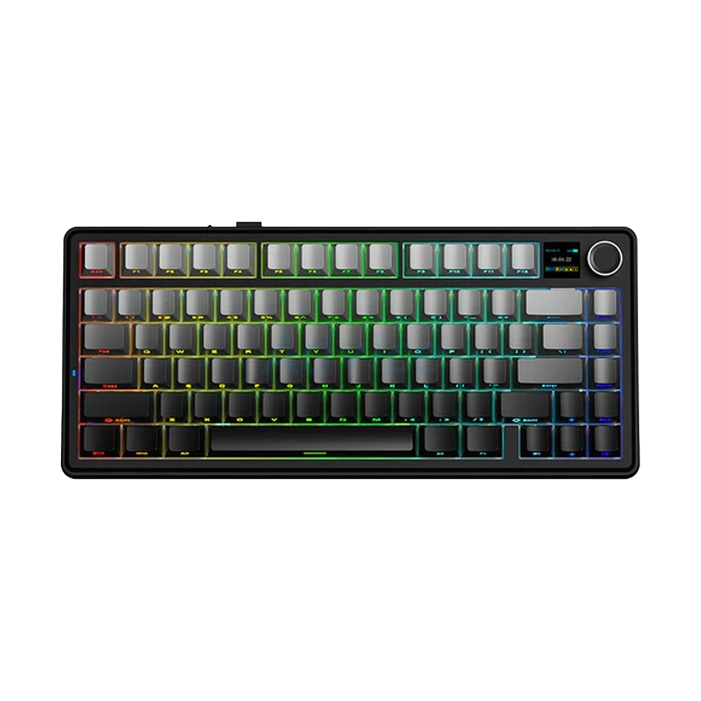 KEYBOARD WIRELESS BLUETOOTH AULA F75MAX GRADIENT GRAY (GREEN SWITCH คีย์บอร์ด)
