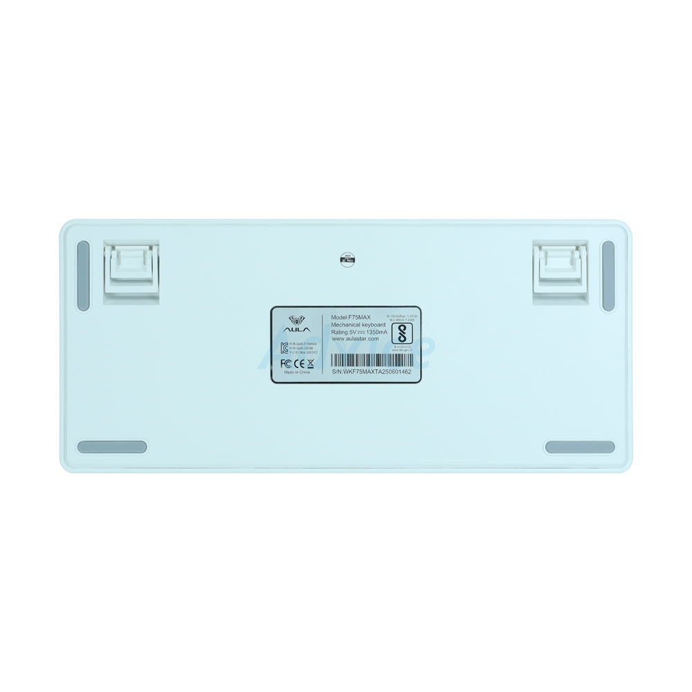 KEYBOARD WIRELESS BLUETOOTH AULA F75MAX WHITE/BLUE/PURPLE (GREEN SWITCH คีย์บอร์ด)