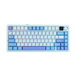 KEYBOARD WIRELESS BLUETOOTH AULA F75MAX WHITE/BLUE/PURPLE (GREEN SWITCH คีย์บอร์ด)
