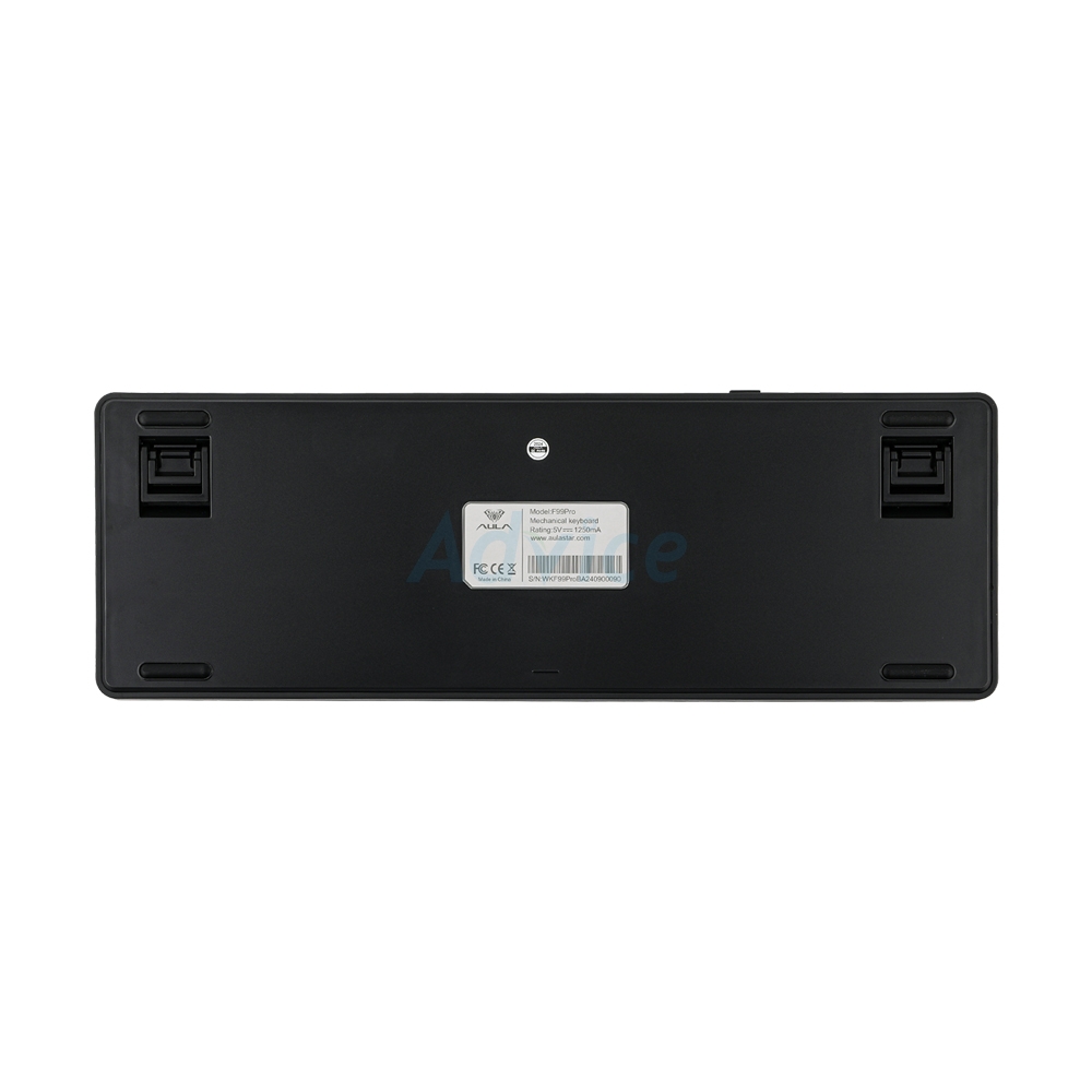 KEYBOARD WIRELESS BLUETOOTH AULA F99PRO GRAY WHITE GREEN (SKYBLUE SWITCH คีย์บอร์ด)