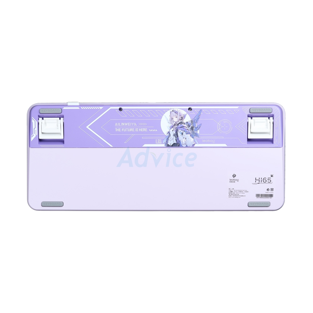 KEYBOARD WIRELESS BLUETOOTH AULA LEOBOG HI65 PURPLE (JASPER SWITCH คีย์บอร์ด)