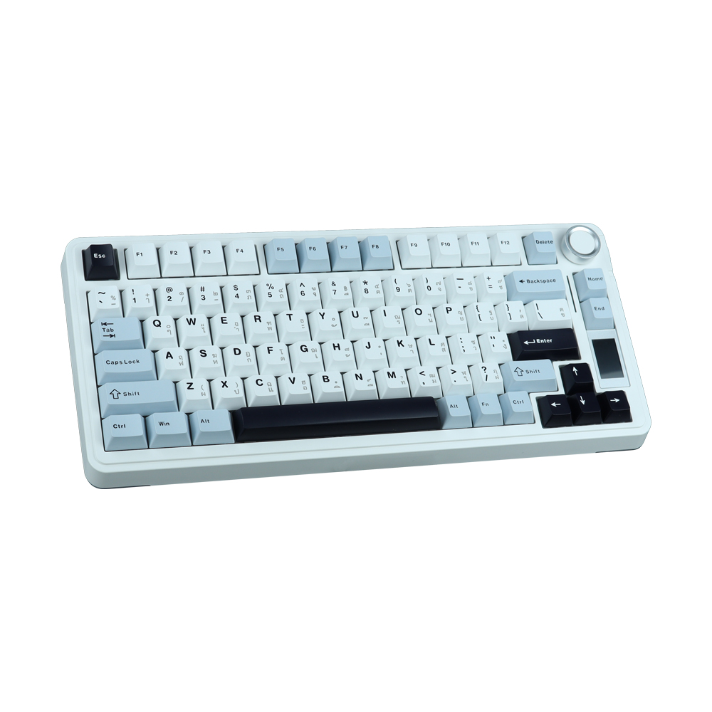 KEYBOARD WIRELESS BLUETOOTH AULA S75 PRO BLUE/WHITE/BLACK PURPLE (SKY BLUE SWITCH คีย์บอร์ด)