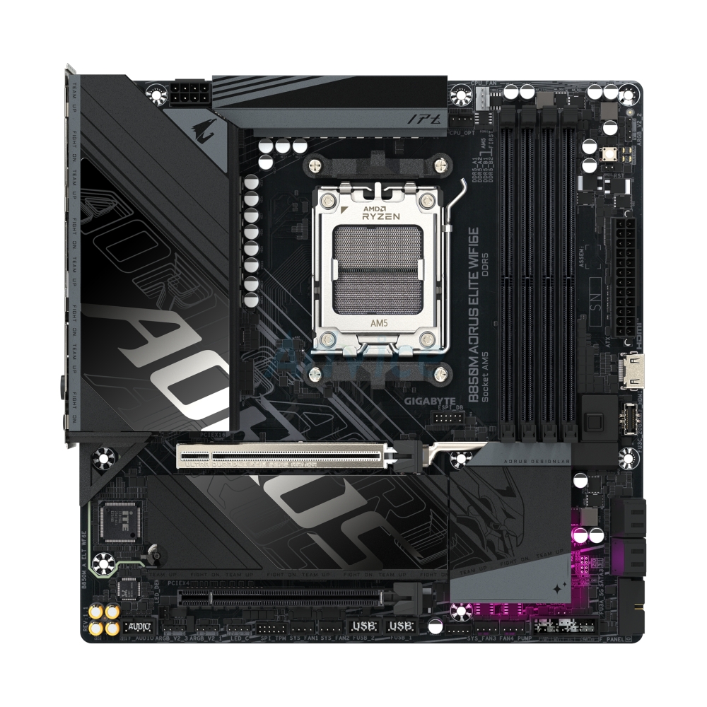 MAINBOARD (AM5) GIGABYTE B850M AORUS ELITE WIFI6E DDR5 (REV. 1.1)