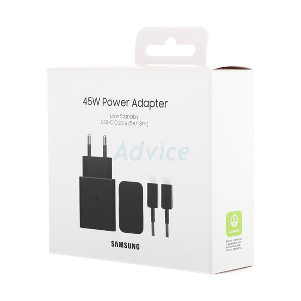 Adapter 1 Type-C Charger SAMSUNG (45W,T4511XBEGTH) Black