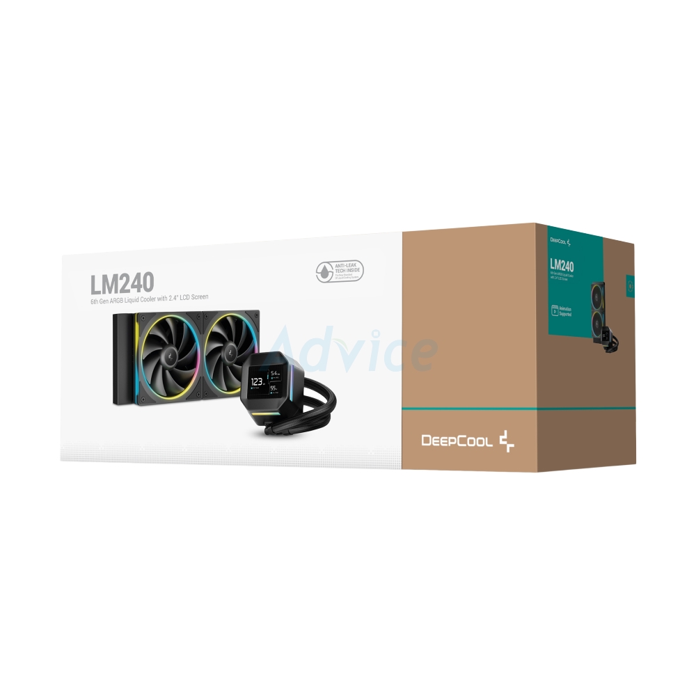 LIQUID COOLING DEEPCOOL LM240 BLACK