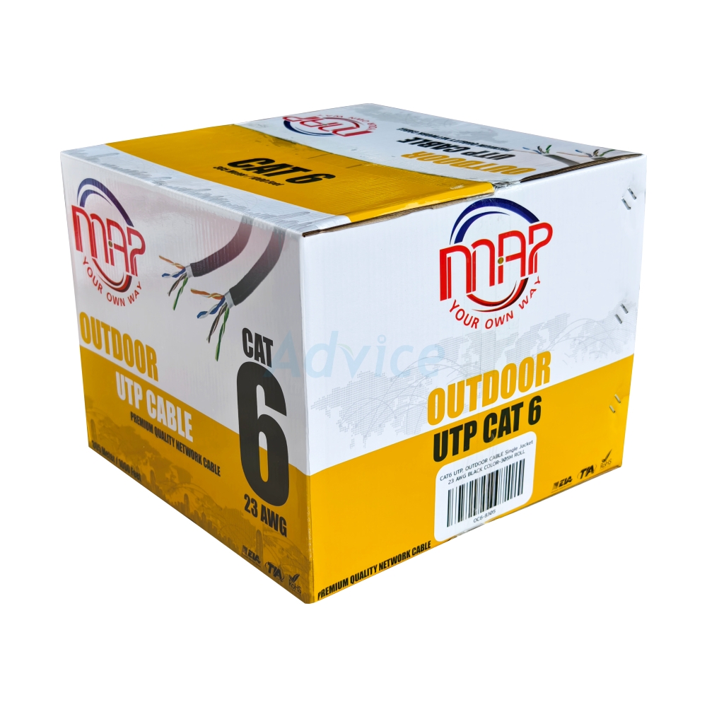 สายแลน CAT6 (305m/Box) MAP (OC6-8305) Outdoor