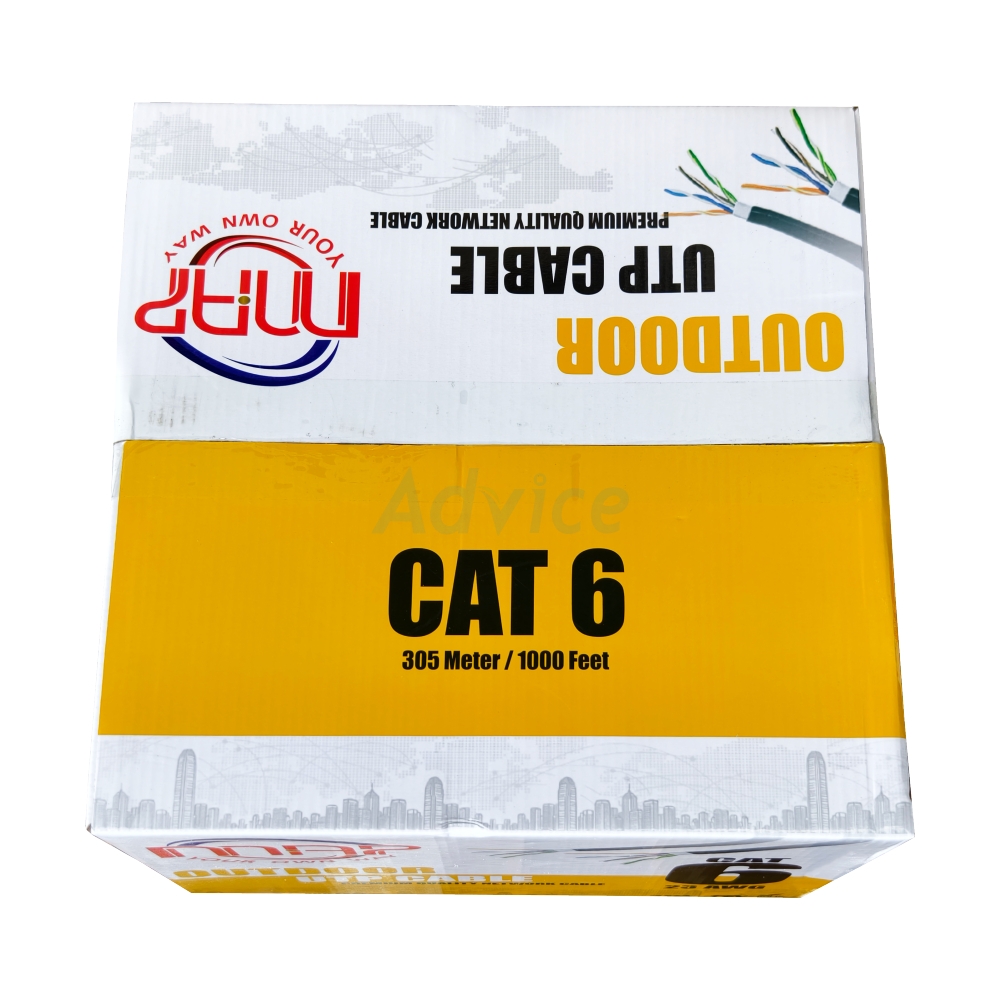 สายแลน CAT6 (305m/Box) MAP (OC6-8305) Outdoor