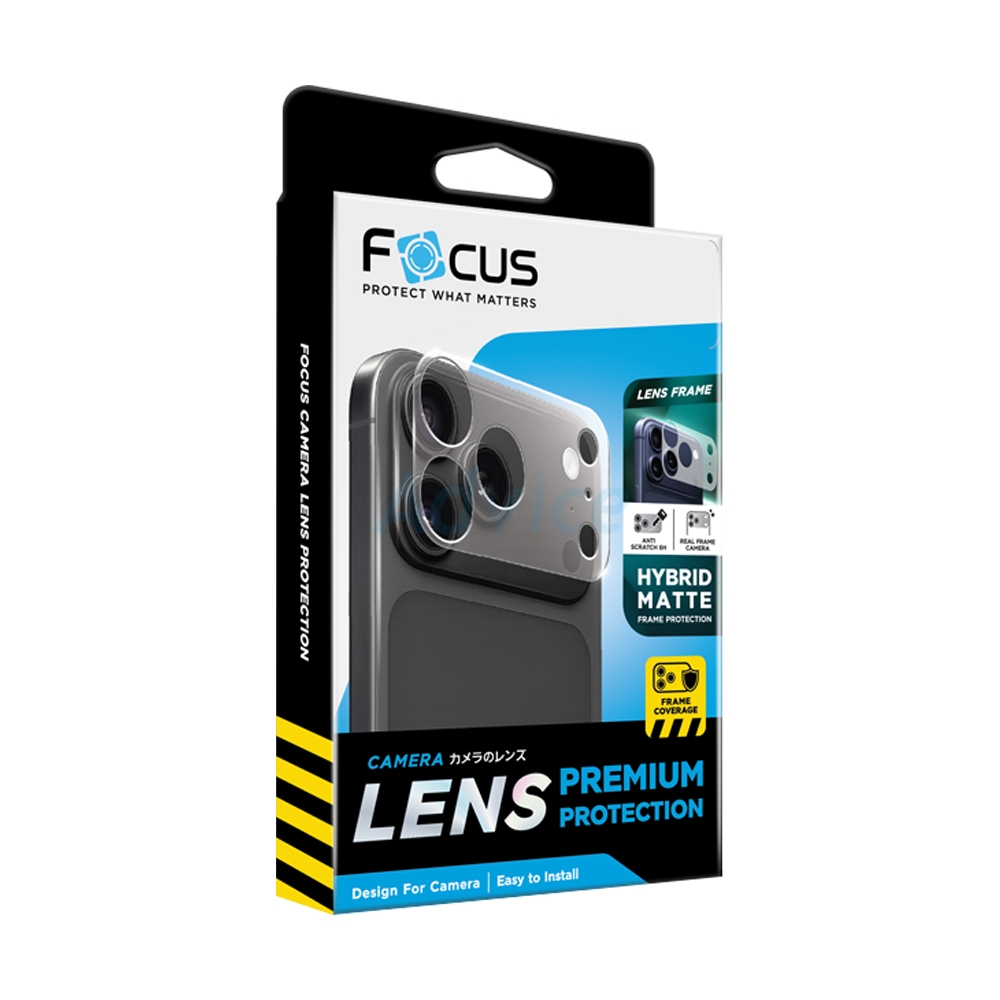 ฟิล์มกล้อง iPhone 17 Pro Max FOCUS Lens Frame Hybrid Matte