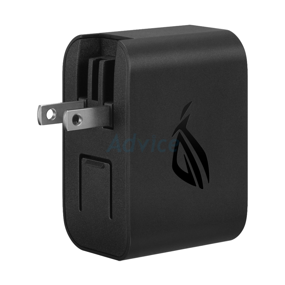 Adapter 3 Ports (1USB+1Type-C+1HDMI) ROG Gaming Charger Dock (65W,AC65-03) Black