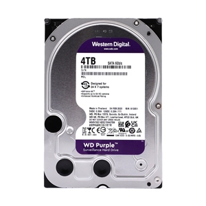 4 TB HDD CCTV WD PURPLE (5400RPM, 128MB, SATA-3, WD44PURZ)