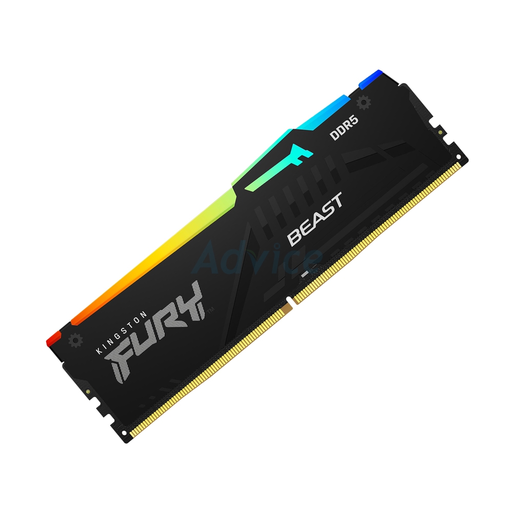 RAM DDR5 64GB (32GBx2) Kingston FURY BEAST RGB 6400MHz แรงสุด
