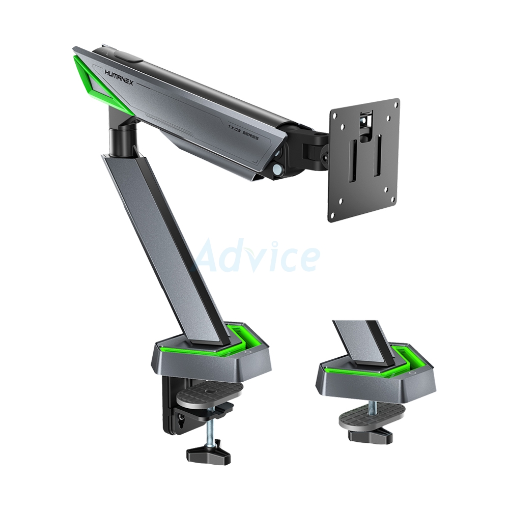 MONITOR ARM HUMANMOTION HUMANEX TX03-1 (HX-ARM-TX03-1G) GRAY