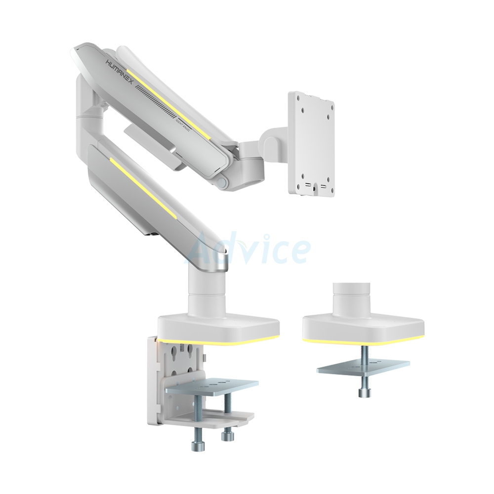 MONITOR ARM HUMANMOTION HUMANEX T18-1 (HX-ARM-T18-1W) WHITE